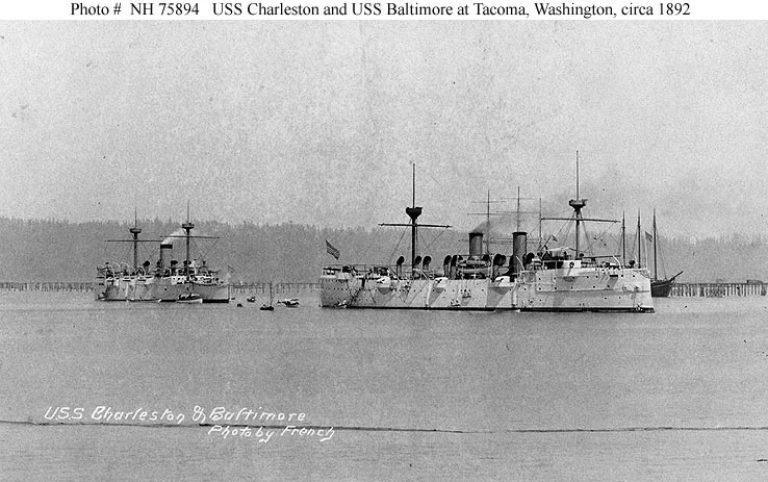 Британская школа. Бронепалубный крейсер «Чарлстон» (USS Charleston (C-2)). США