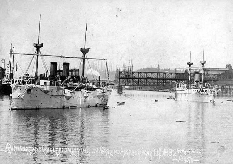 Британская школа. Бронепалубный крейсер «Чарлстон» (USS Charleston (C-2)). США