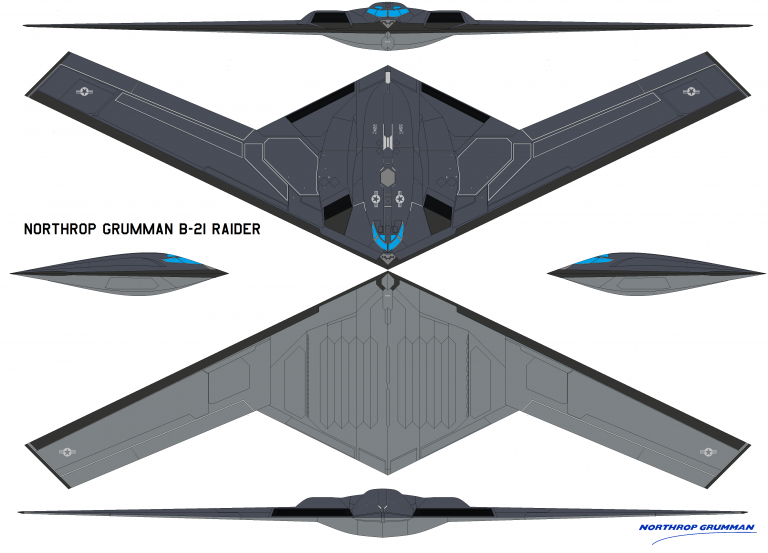 Ударная мощь Америки будущего – стратегический бомбардировщик Northrop Grumman B-21 Raider