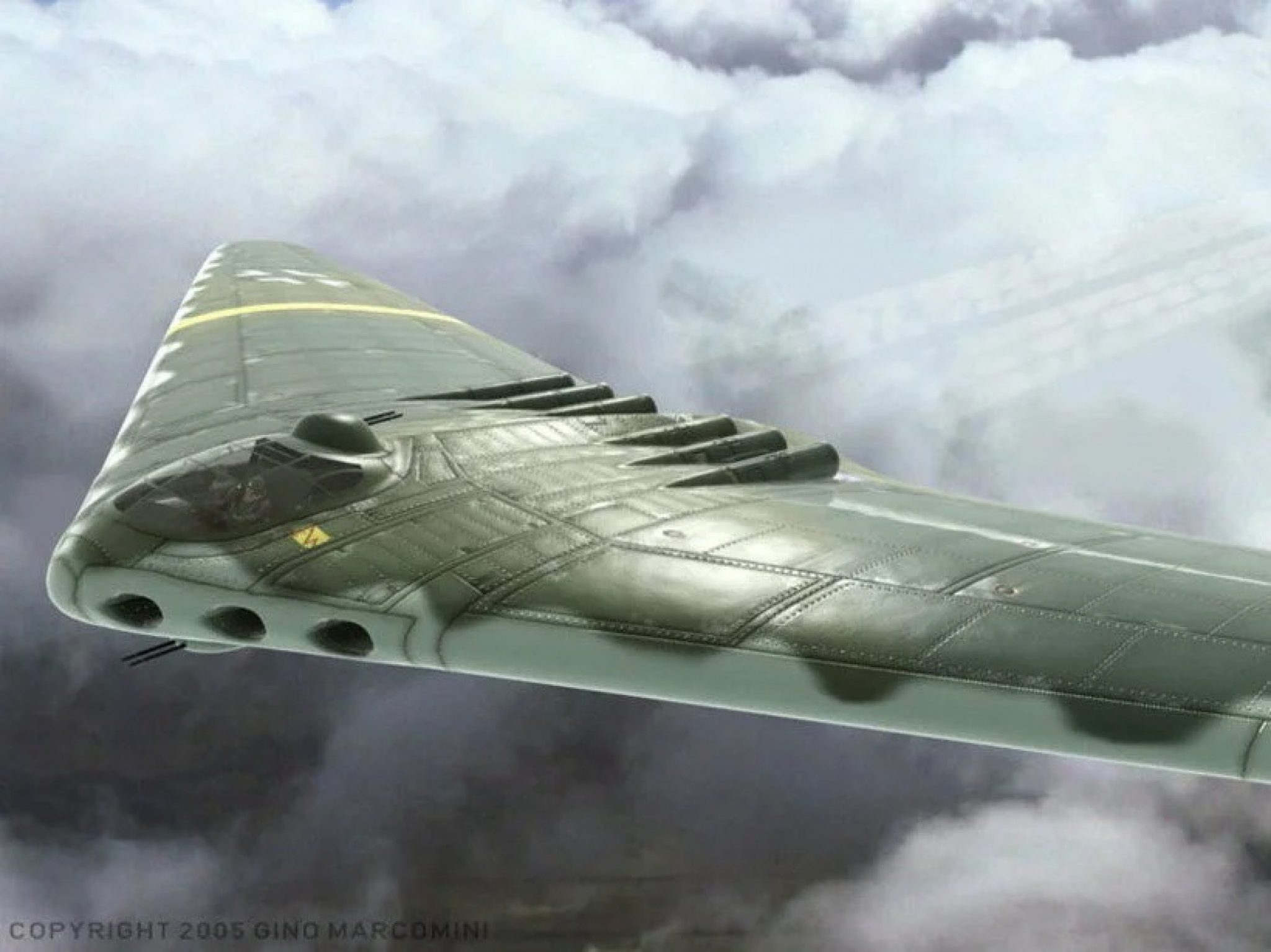 Историю крыла. Horten ho 229 стелс-бомбардировщик. Хортен XVIII. Самолет Horten ho.XVIII. Тяжелый реактивный бомбардировщик Horten ho-18.