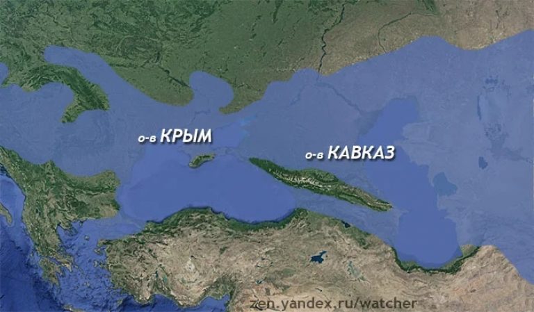 Как и когда Крым и Кавказ были островами