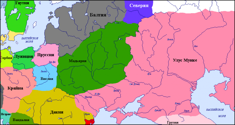 Мир италиков в Анатолии. Ответвление. Часть 11. Походы монголов и образование монгольских государств. Преобразование Мадьярии в Словению.