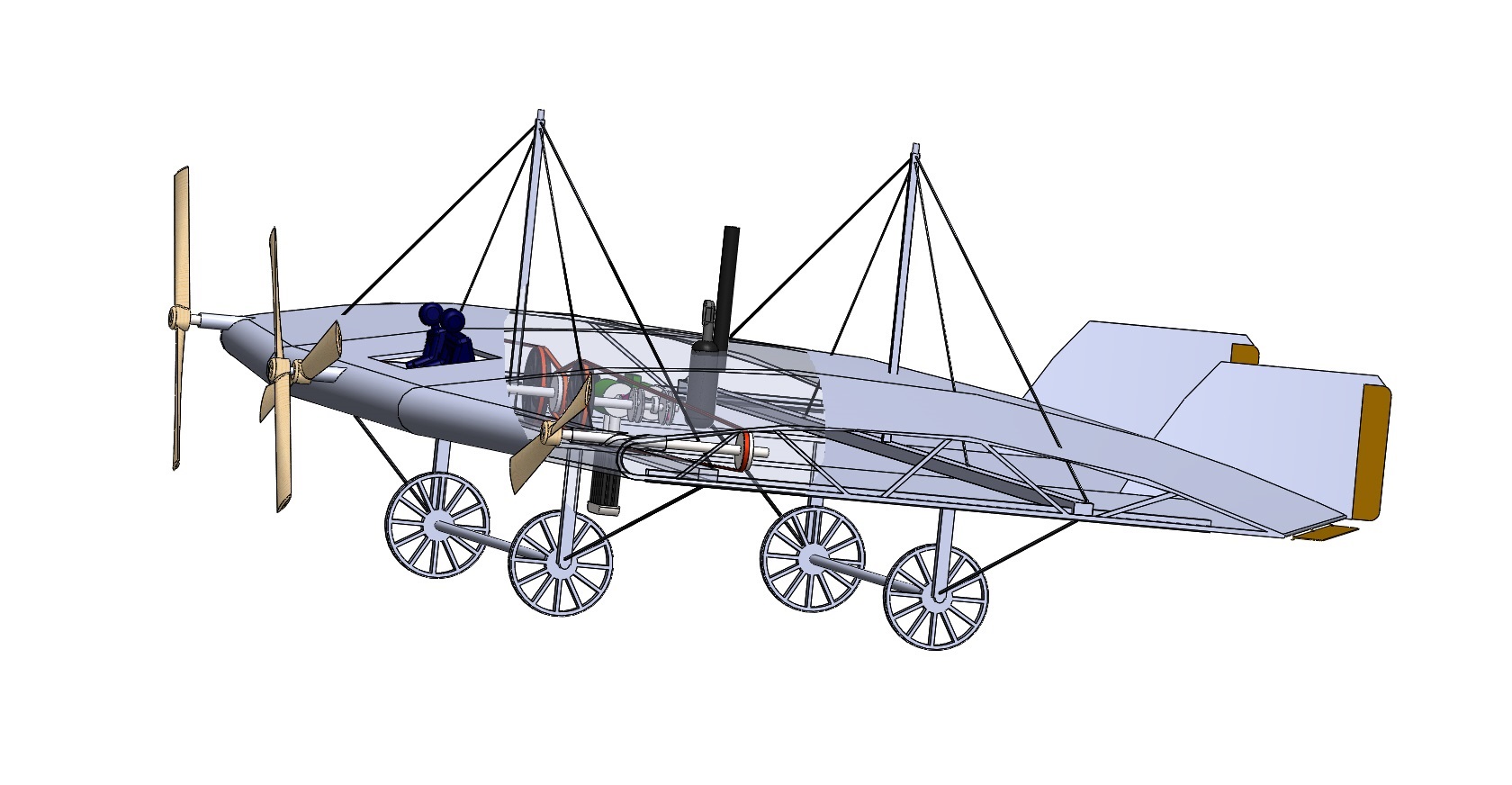 Создавший первый самолет в россии в 1882. Летательный аппарат Можайского 1882.