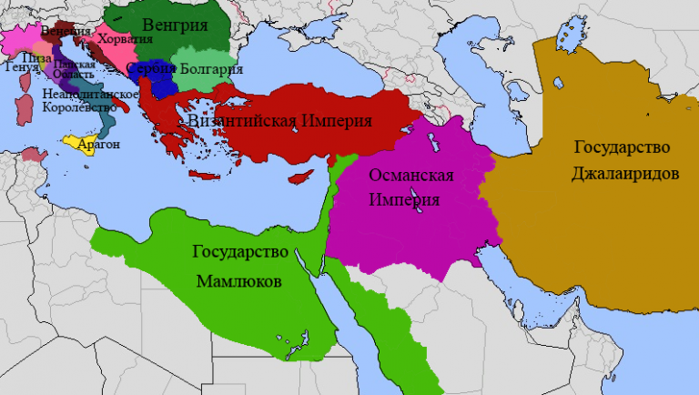    Карта мира на 1321 год