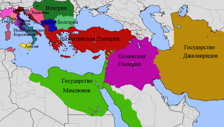  Территориальные приобретения Византийской империи (на карте заштрихованы)