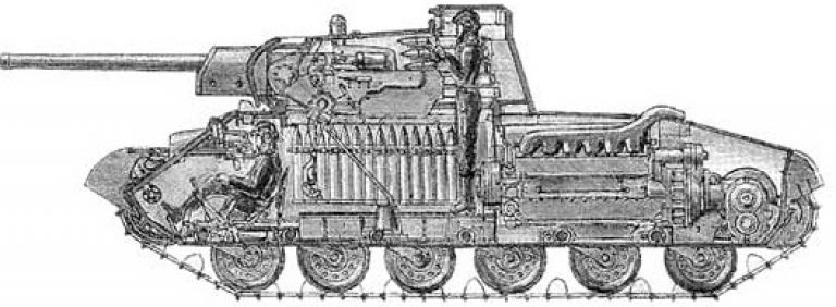 Т-34, танк равного бронирования.