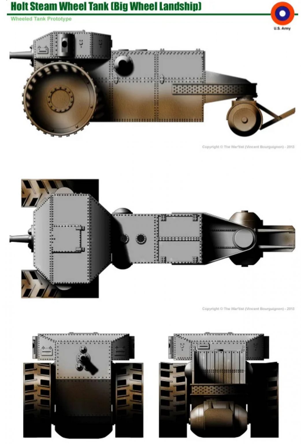 Holt steam wheel tank (120) фото