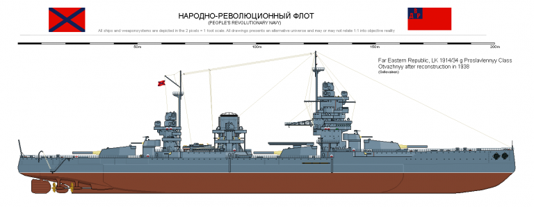  Линкоры типа «Прославленный» после модернизации 1935-38 годов