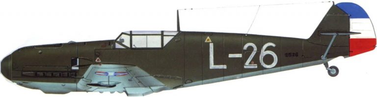  Югославский истребитель Messerchmitt Bf.109E-3, германской разработки. В Германии закуплено 73 самолёта.