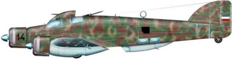  Югославский бомбардировщик Savoia Marchetti SM.79B, итальянской разработки. В Италии закуплено 45 самолётов.