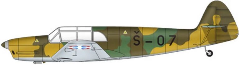  Югославский самолёт связи Messerchmitt Bf.108В-1, германской разработки. В Германии закуплено 12 самолётов.