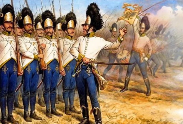    Австрийская пехота в битве при Вексине