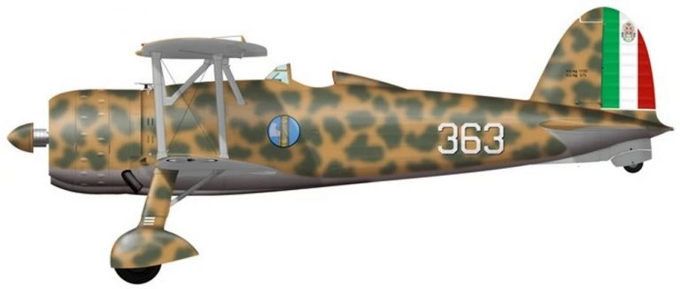     Итальянский истребитель Fiat CR.42 Falco. Название переводится как «Сокол».