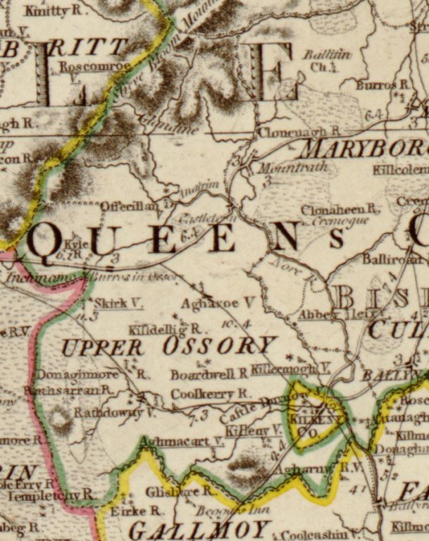 Карта Верхнего Оссори