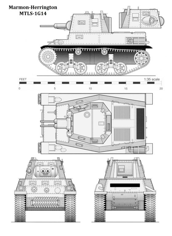 Американский танк для Голландской Ост-Индии. Мармон-Херрингтон MTLS-1G14