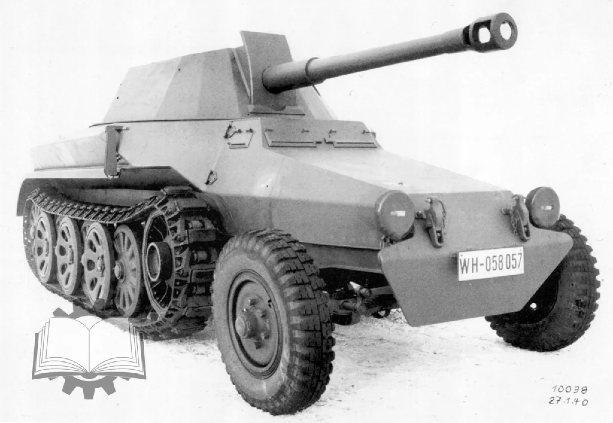 Cm k p. 7.5 Cm Selbstfahrlafette l/40,8. Panzer Selbstfahrlafette II 37-мм противотанковая Полугусеничная САУ. САУ Panzer Selbstfahrlafette II. САУ Heuschrecke 10..