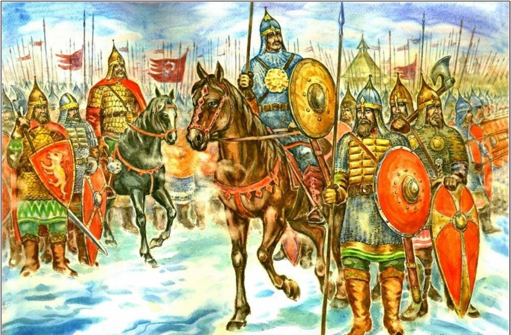 10 век военные. Ситская битва 1238. Воин древней Руси дружина. Липицкая битва 1216.