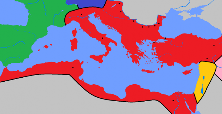    Расположение Римских легионов в 268 году