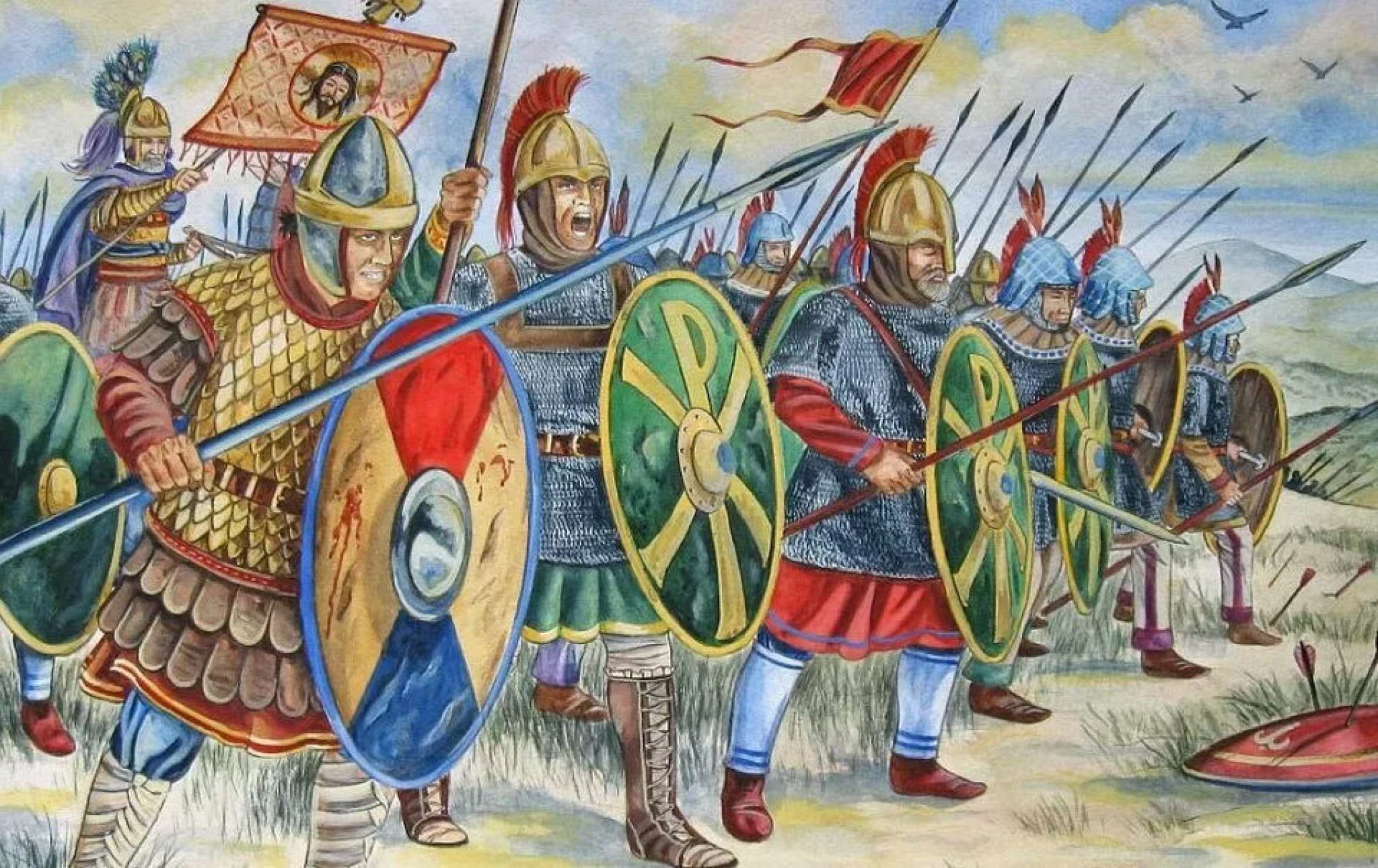 Vi vii век. Византия пехота 10 век. Византийский воин 7 век. Армия Византии 7 век. Византийский воин 6 века.