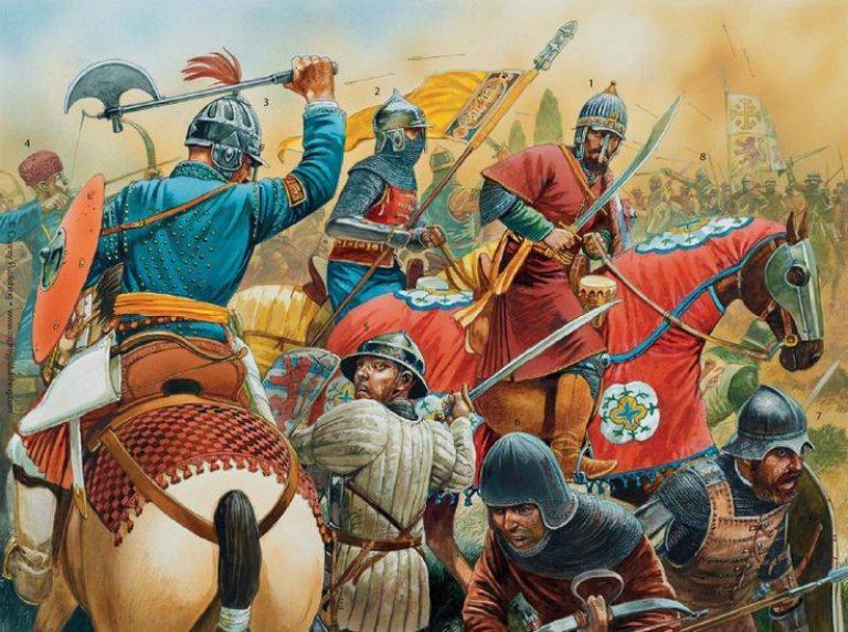  Мамлюки в битве при Хирокитии 7 июля 1426 года на острове Кипр. Рис. Питера Денниса
