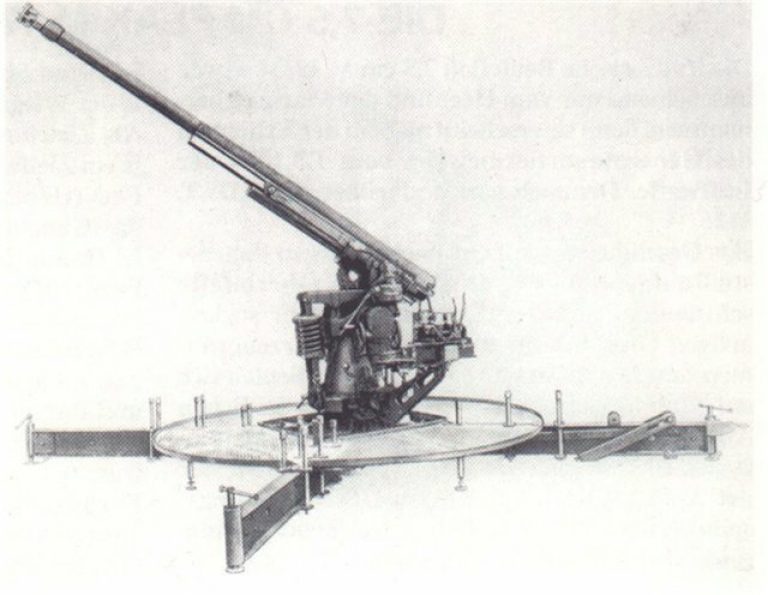     Буксируемое орудие Canon de 75 mm contre avion modèle 1933 было разработано фирмой Schneider (четырехколесный лафет собственной разработки и ствол обр. 1928 года), и к 1940 году было построено 192 единицы.
