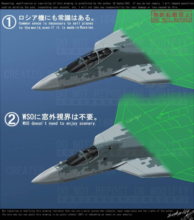 В Японии предложили варианты компоновки двухместной кабины российского истребителя пятого поколения Су-57