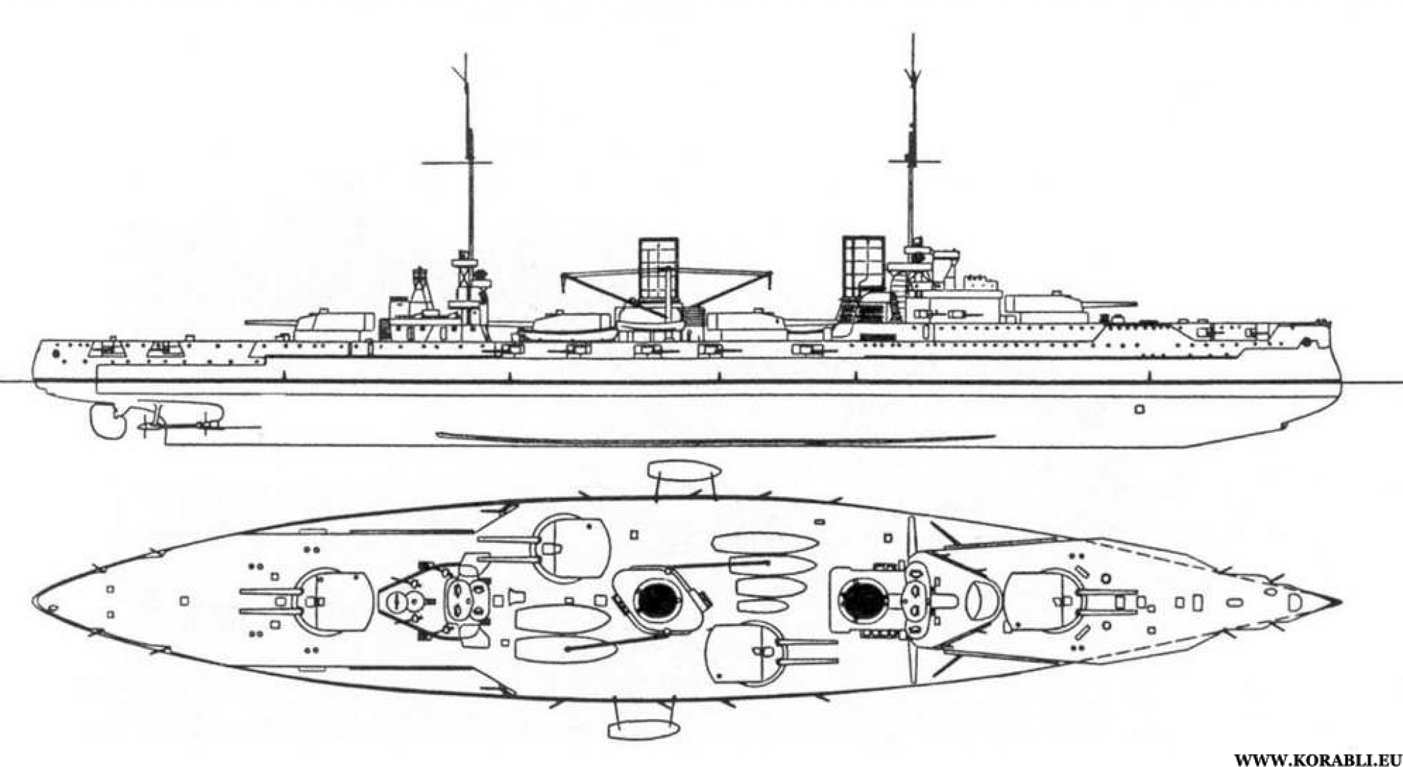 Чертежи линкора Кайзер. Крейсер фон дер Танн чертеж. Фон дер Танн чертежи. Von der Tann схема.