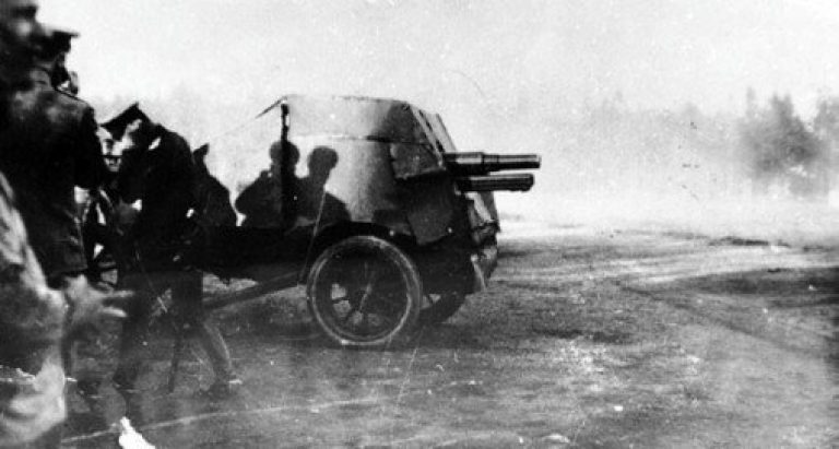 Русские бронеавтомобили Первой Мировой войны. Часть 3 «Трёхколёска» с пушкой. Бронеавтомобиль генерала Филатова. 1915