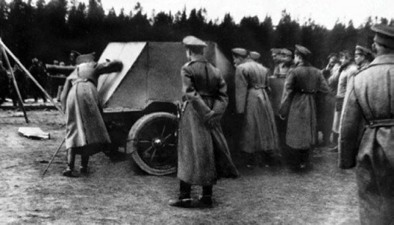 Русские бронеавтомобили Первой Мировой войны. Часть 3 «Трёхколёска» с пушкой. Бронеавтомобиль генерала Филатова. 1915