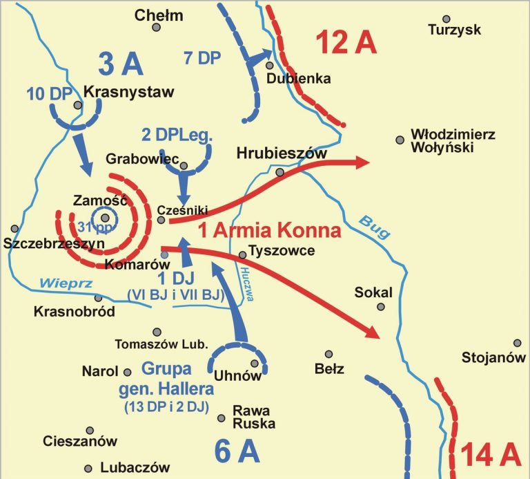       общая карта Комаровской битвы 29.08.-01.09.21 года