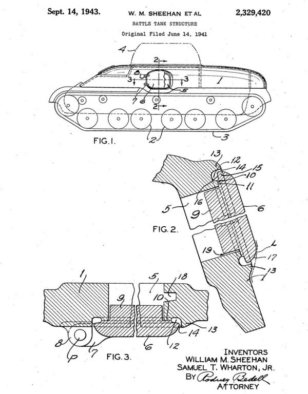       Один из патентов General Steel на корпуса танков. Они имели прямое отношение к Ram, канадского танка, ставшего отчасти прародителем Medium Tank T6.