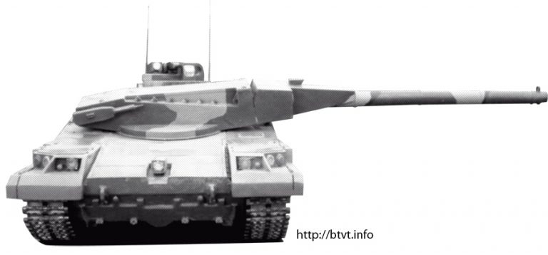  К ограничениям компоновки танка «Объект 490» можно отнести недостаточные углы склонения пушки на борт и корму (с) btvt.info