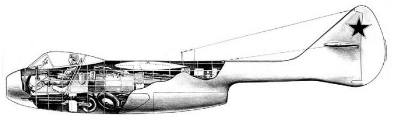  Компоновка истребителя Ла-150.