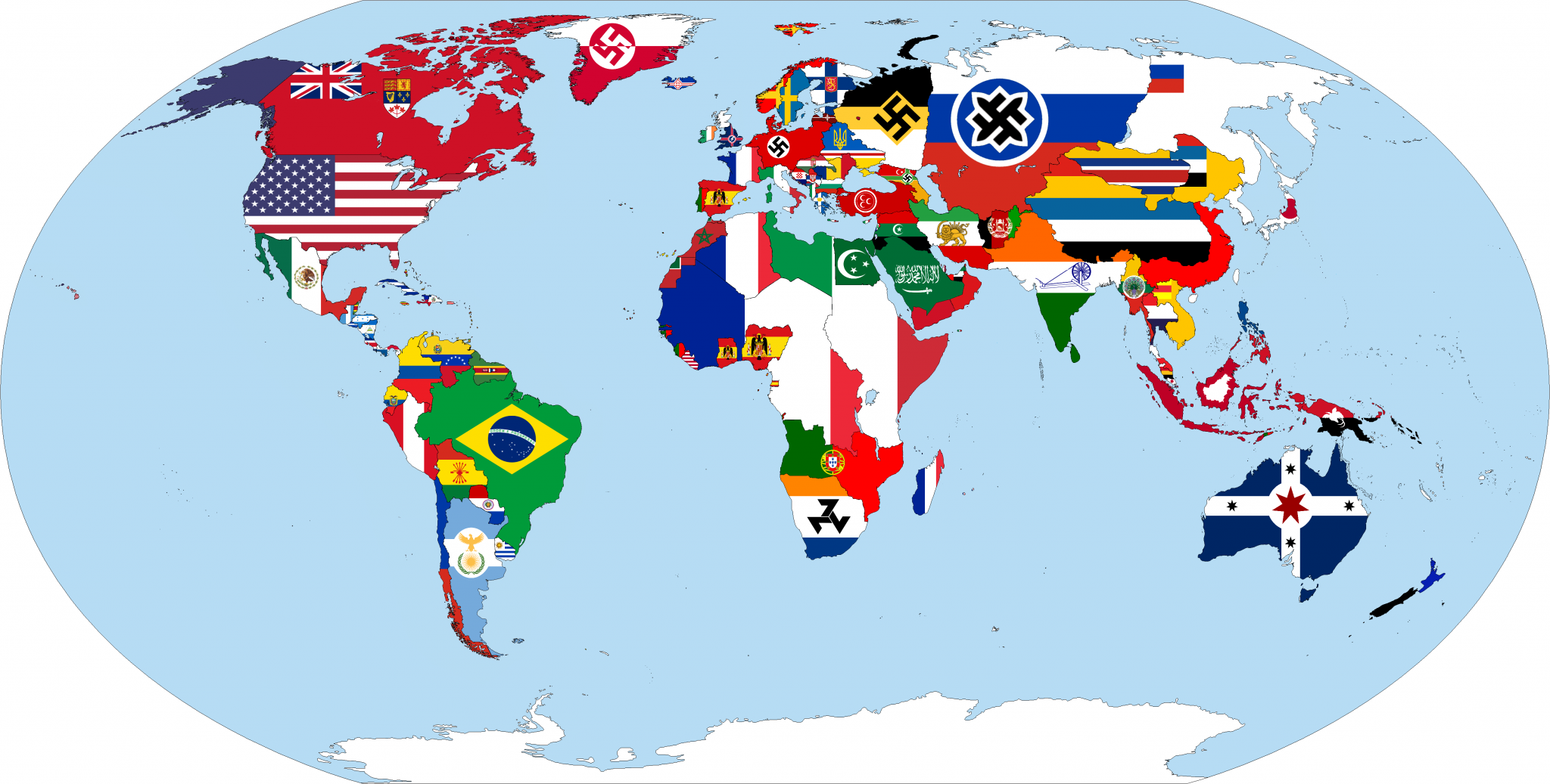 Флаги стран истории