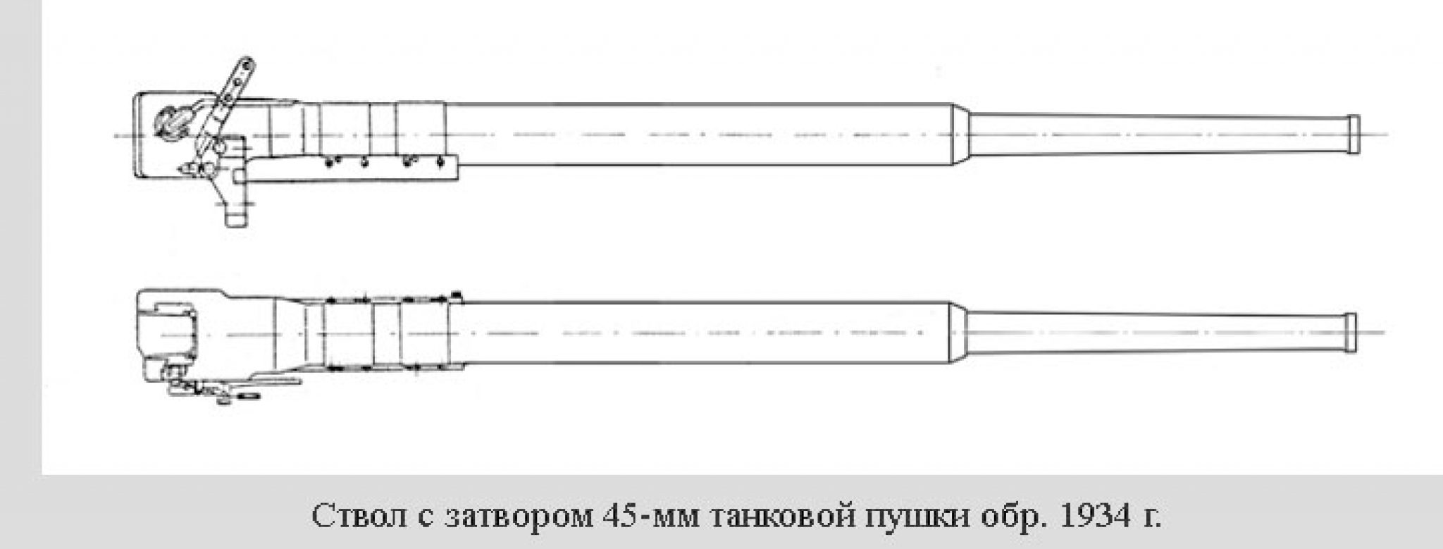 Пушка 45 мм сорокопятка чертеж размеры