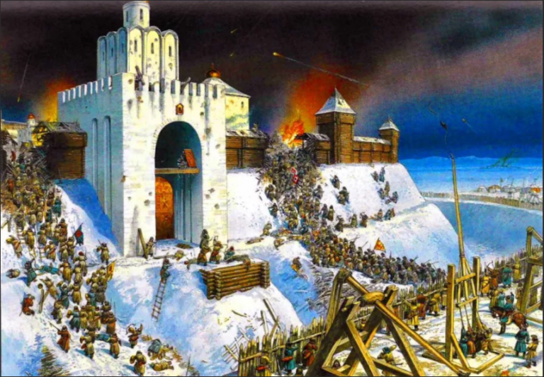  Осада монголами Владимира 3 — 8 февраля 1238 года.
