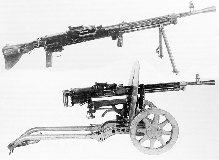 7,62-мм единый пулемёт Гаранина КБ-П-420 на сошках и колёсном станке, 1947 год Энциклопедия ковровского оружия