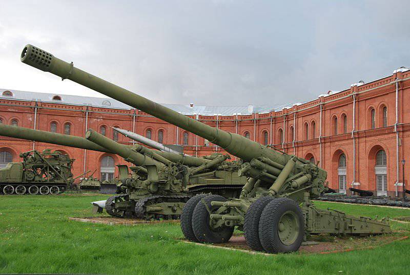 180-миллиметровая пушка С-23 (52-П-572). СССР
