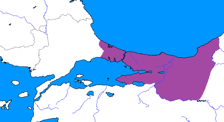  Карта Византийского царства в конце 4 в до н. э.