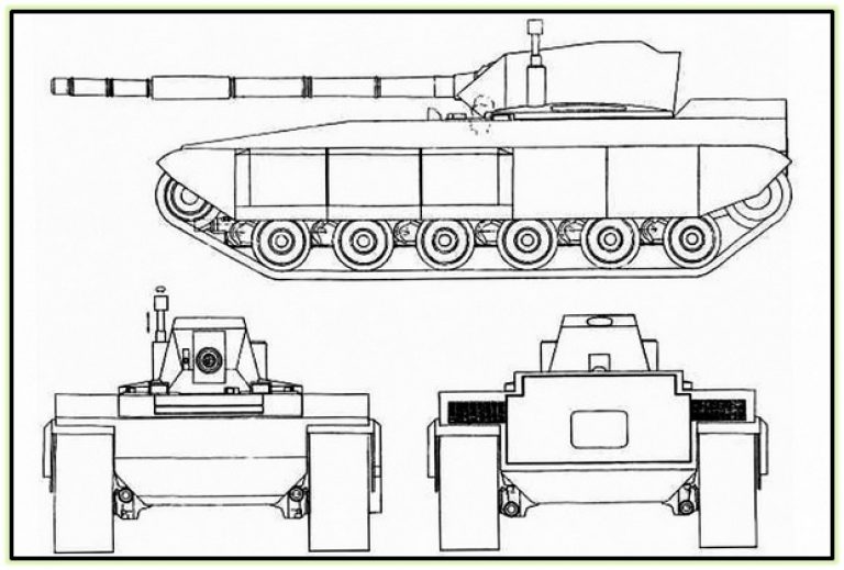  Общий вид концепции перспективного танка от OBRUM