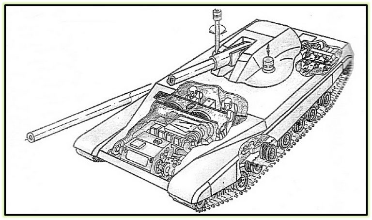  Более поздний семикатковый вариант перспективного танка