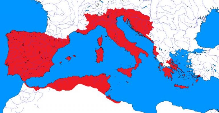    Карта Византийской Империи в начале 5 века