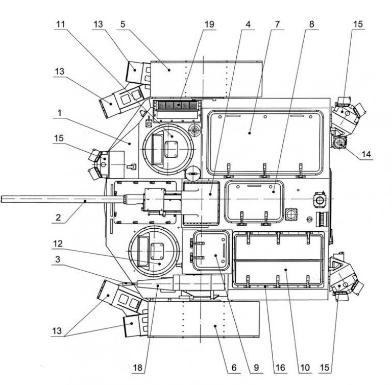  Вид сверху, чертеж из патента RU 2 703 695 C1