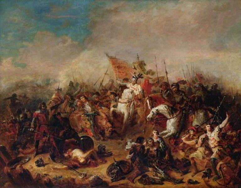  Франсуа Дебон (1807–1872). Битва при Гастингсе 1066 г. (1845 г.) Кан, музей де Бо-Артс, Франция