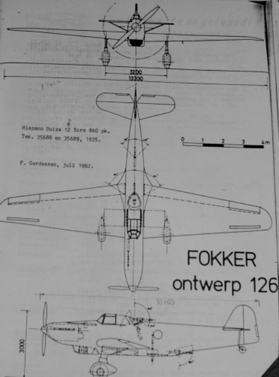     Лёгкий бомбардировщик Fokker Ontwerp 126