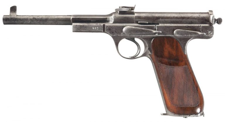 Пистолет Шварцлозе М1898 г. Вид слева. Фото Рокайлендского арсенала