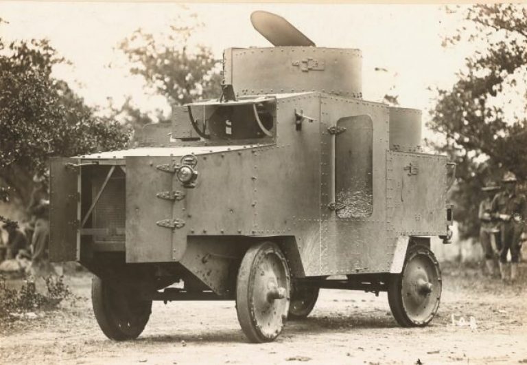 Полноприводный броневик Джеффери. Jeffery Armored Motor Car. 1915. Двухбашенный прототип для американской армии