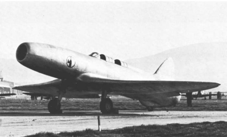 Итальянский экспериментальный самолет Campini-Caproni CC. 2/N1