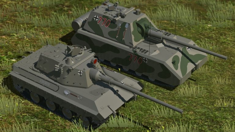 Сравнение "Е-75М" с танком "Maus II"