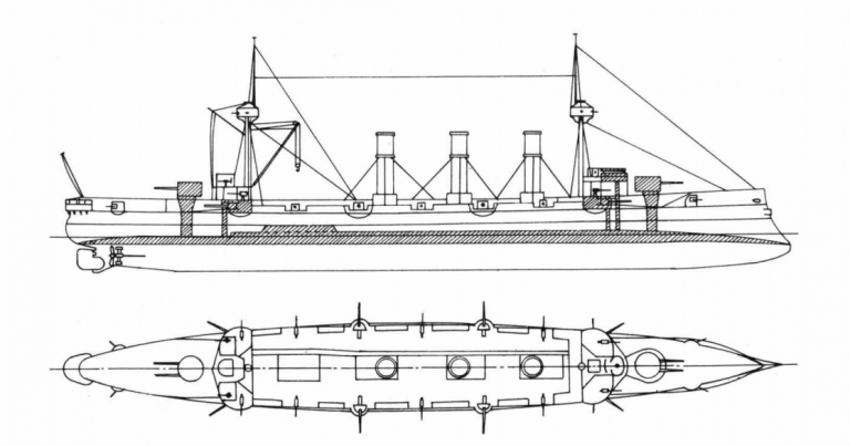  Эскизный проект 6250-тонного бронепалубного крейсера